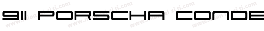 911 Porscha Condensed字体转换